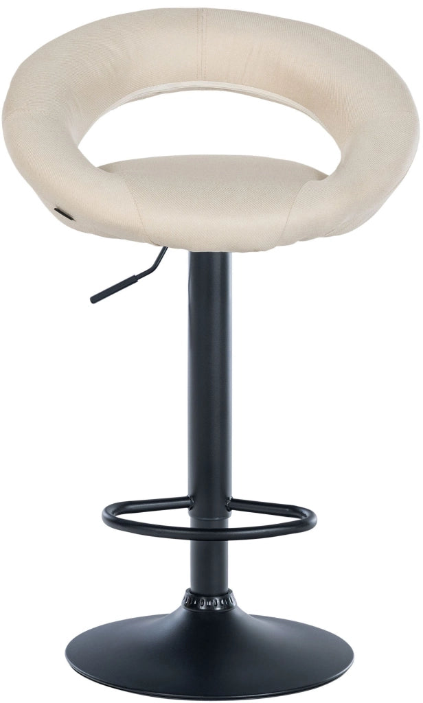 Barhocker Olinda Stoff schwarz