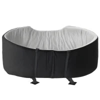 Seggiolino Auto per Cani Piccoli e Medi fino a 15 kg, Sfoderabile e Lavabile, con Base Antiscivolo, Nero