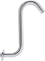 Braccio doccia con beccuccio curvo a forma di S - In acciaio inossidabile 201 resistente per testate doccia fisse - Accessori bagno