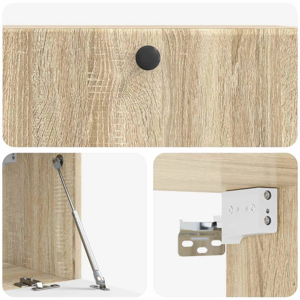 Mobile Porta TV da Muro 78,5 x 31 x 30 cm Rovere Sonoma 899227