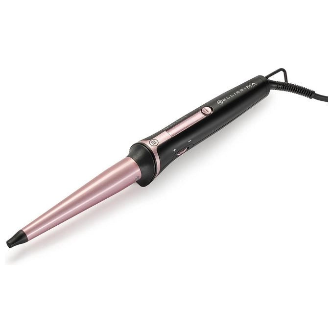 Bellissima Imetec Iconic Curls, ferro arricciacapelli, rivestimento in ceramica, forma conica per ricci stretti e morbidi, temperatura 150°C/210°C, cono 13/25 mm, guanto termico, adatto a tutti i capelli