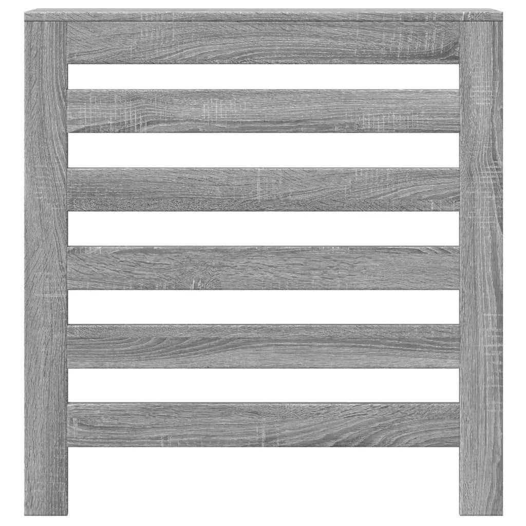 vidaXL Copertura Termosifone Grigio Sonoma 78x20x82 Legno Multistrato