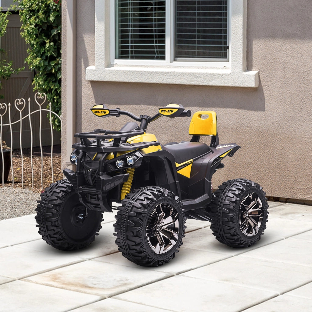 Auto elettrica per bambini Quad Buggy 12V ¨C zephmum ¨C Giallo Nero metallo PP
