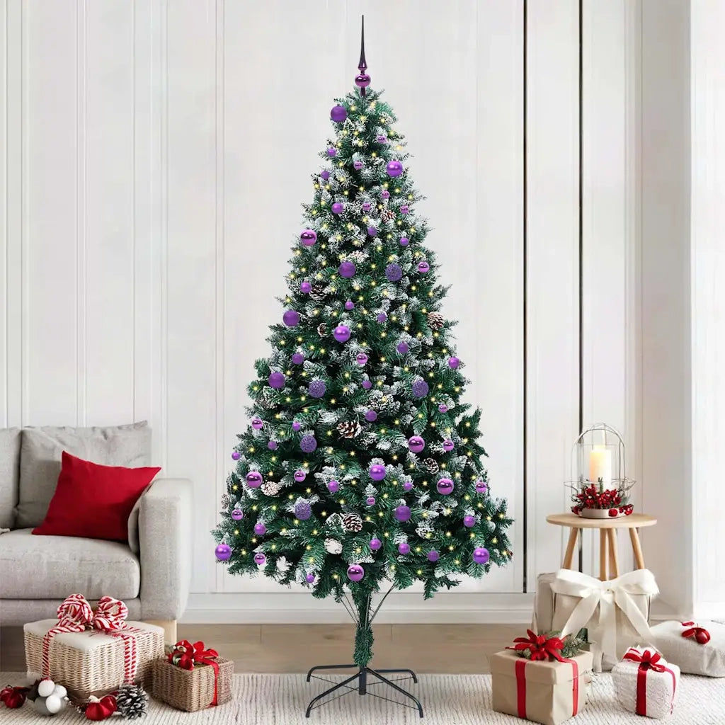 Albero di Natale artificiale con 300 LED Verde 240 cm 3396288