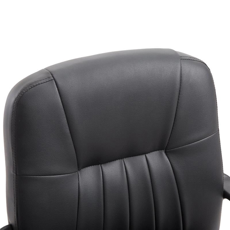 SEDIA UFFICIO ERGONOMICA IMBOTTITA GIREVOLE CON ROTELLE NERO