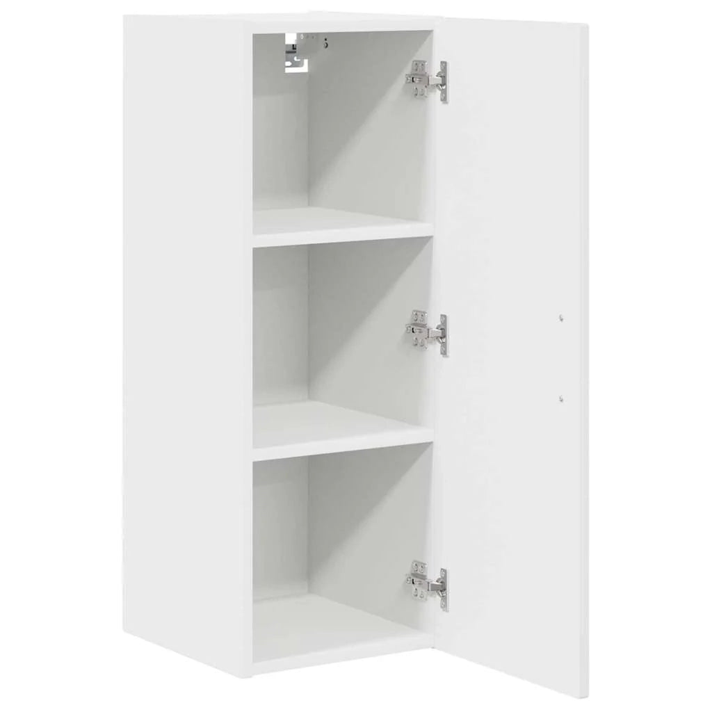 Set di 2 pensili da cucina moderni ed eleganti 30 x 31 x 80 cm in legno composito bianco lucido 02_0053692