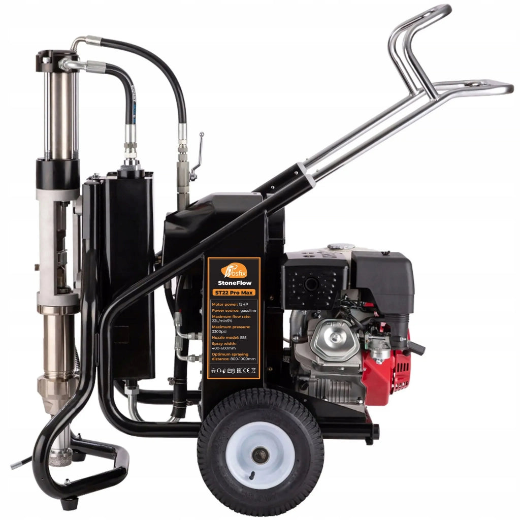 Agitatore a Spruzzo Spalinato ST22 Pro Max – Motore 15HP | 22 L/min | 3300 PSI | Ugello 655 | Tubo 15 m