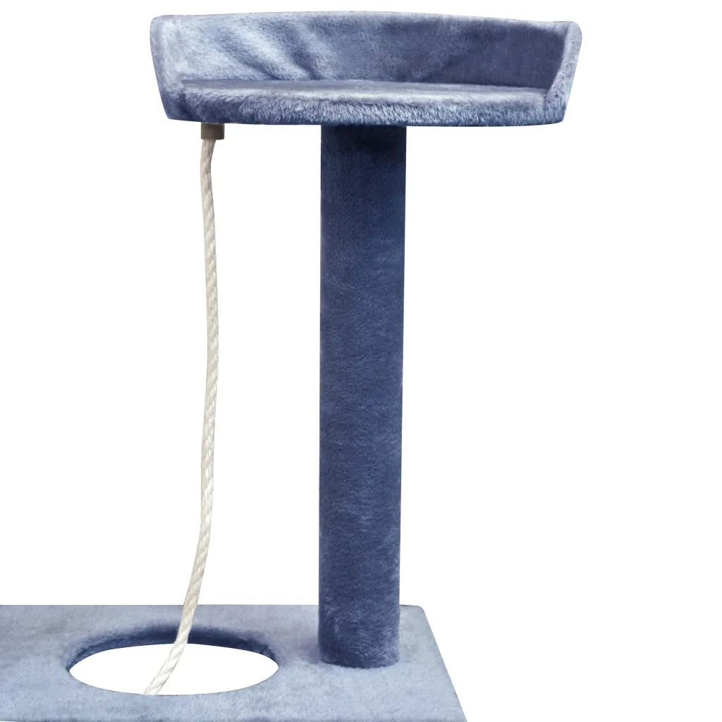 Albero per Gatti con Tiragraffi Sisal 150 cm Blu Scuro 170489