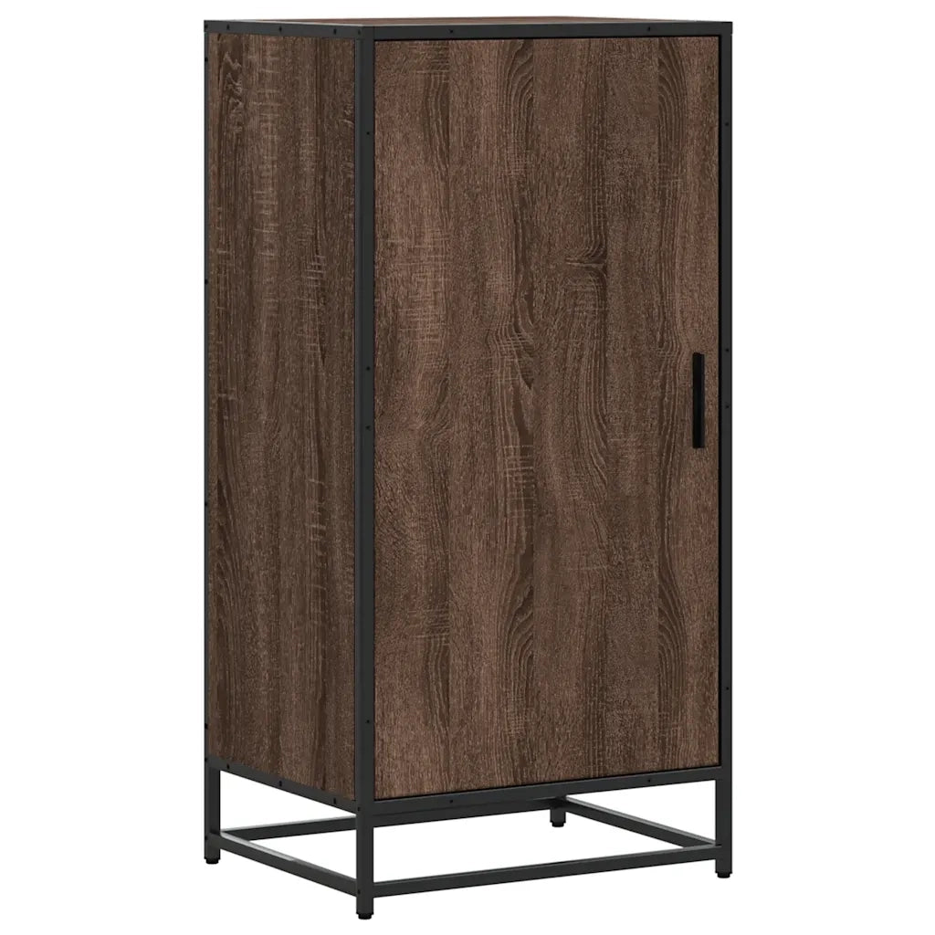 Scarpiera-Scaffale per scarpe Rovere Marrone 48x38x97,5 cm in Legno Multistrato 130328