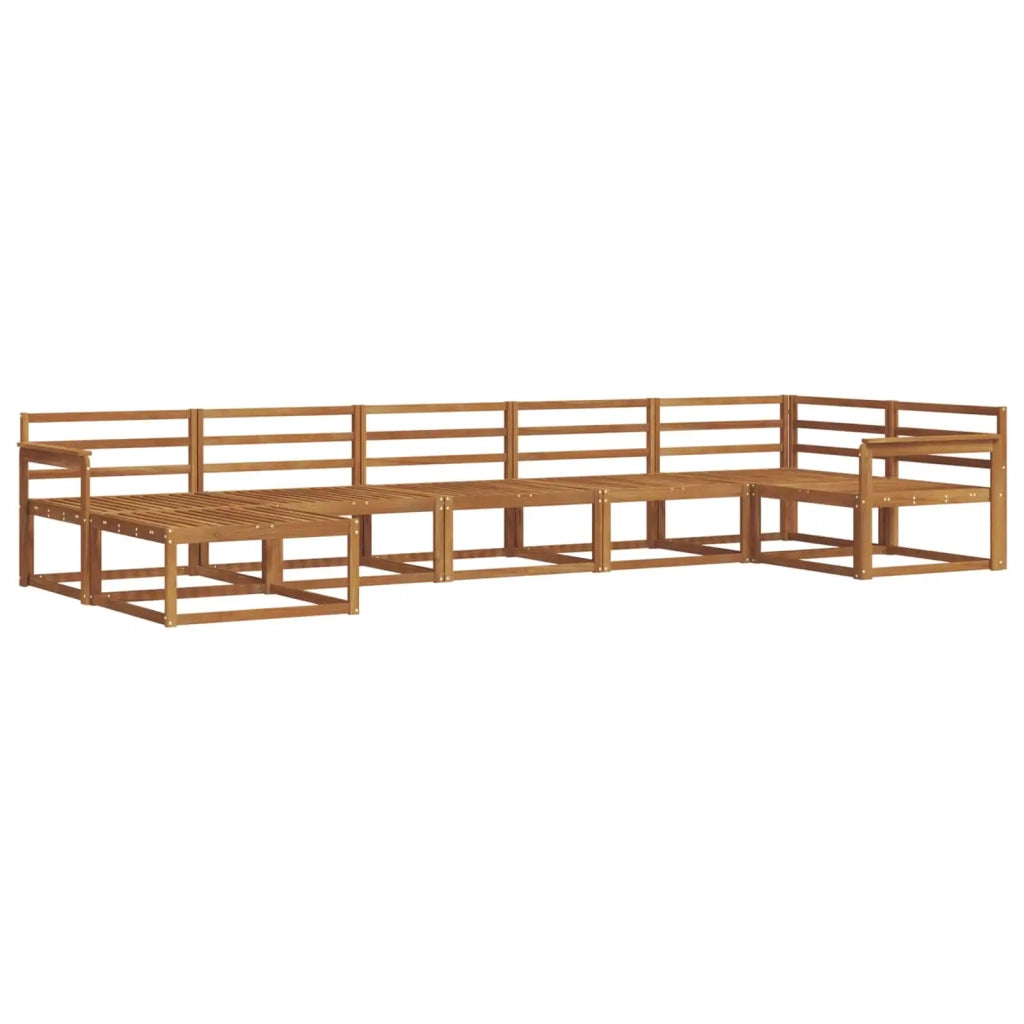 Set di divani da esterno 7 pcs Naturale 3367882