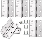 Incollabili Maniglioni di 100 x 70 mm - Acciaio Inossidabile - Per Porte, Finestre, Armadi - Set da 4 - Con 48 Viti - Spessore Pianoforte