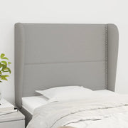 Testiera ad Orecchio Grigio Chiaro 103x23x118/128 cm in Tessuto 3117806