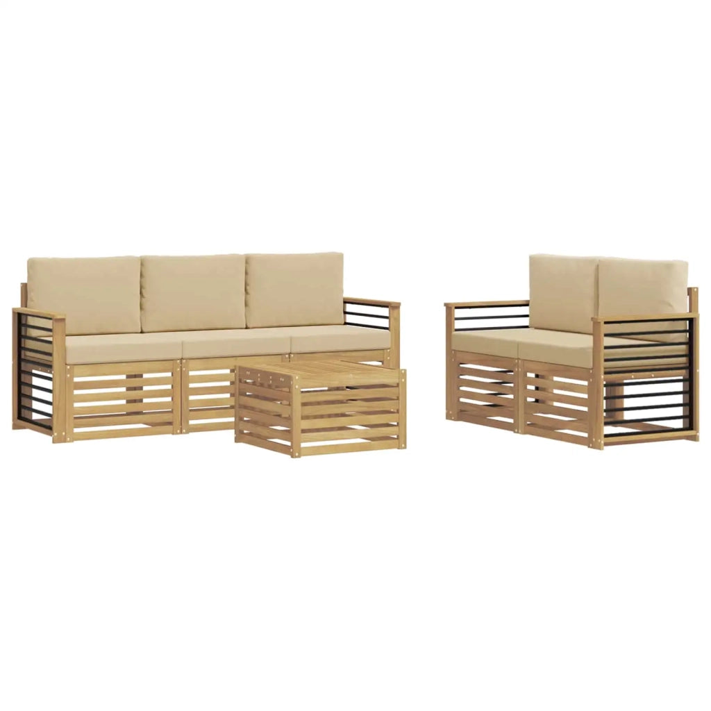 Set divani Legno di Acacia Massello