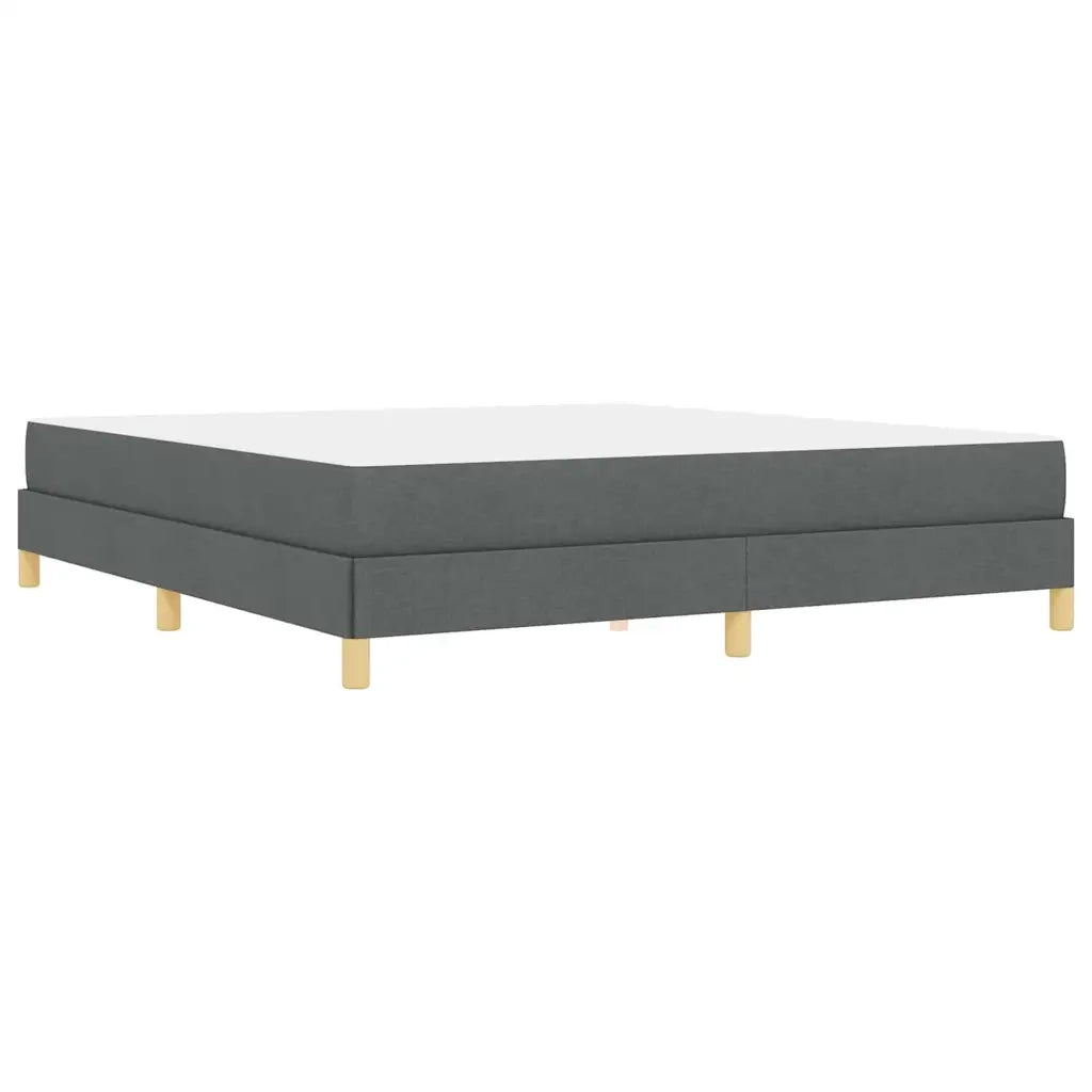 vidaXL Letto a molle Grigio scuro e Marrone 180 x 200 cm
