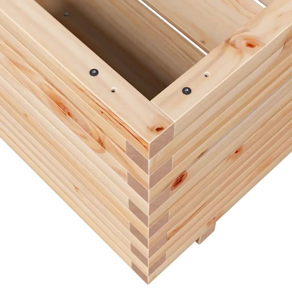 Fioriera da Giardino-Vaso da Esterno 90x60x49,5 cm in Legno Massello di Pino 924817