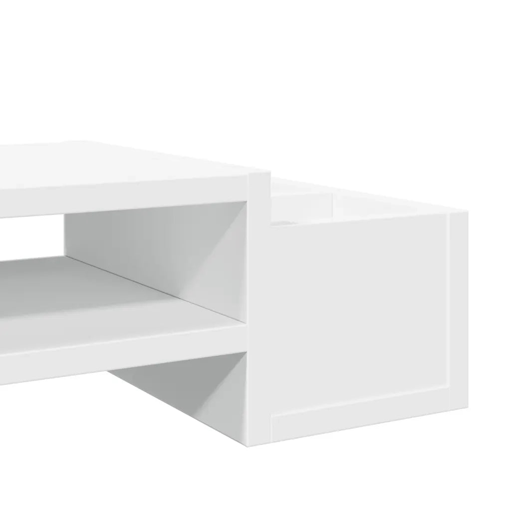 Supporto Monitor con Contenitore Bianco 50x27x15 cm Truciolato 854679