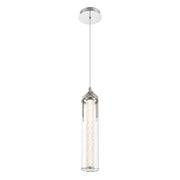Sospensione cilindrica Espada cromata LED 18W Ø15 Quintiesse