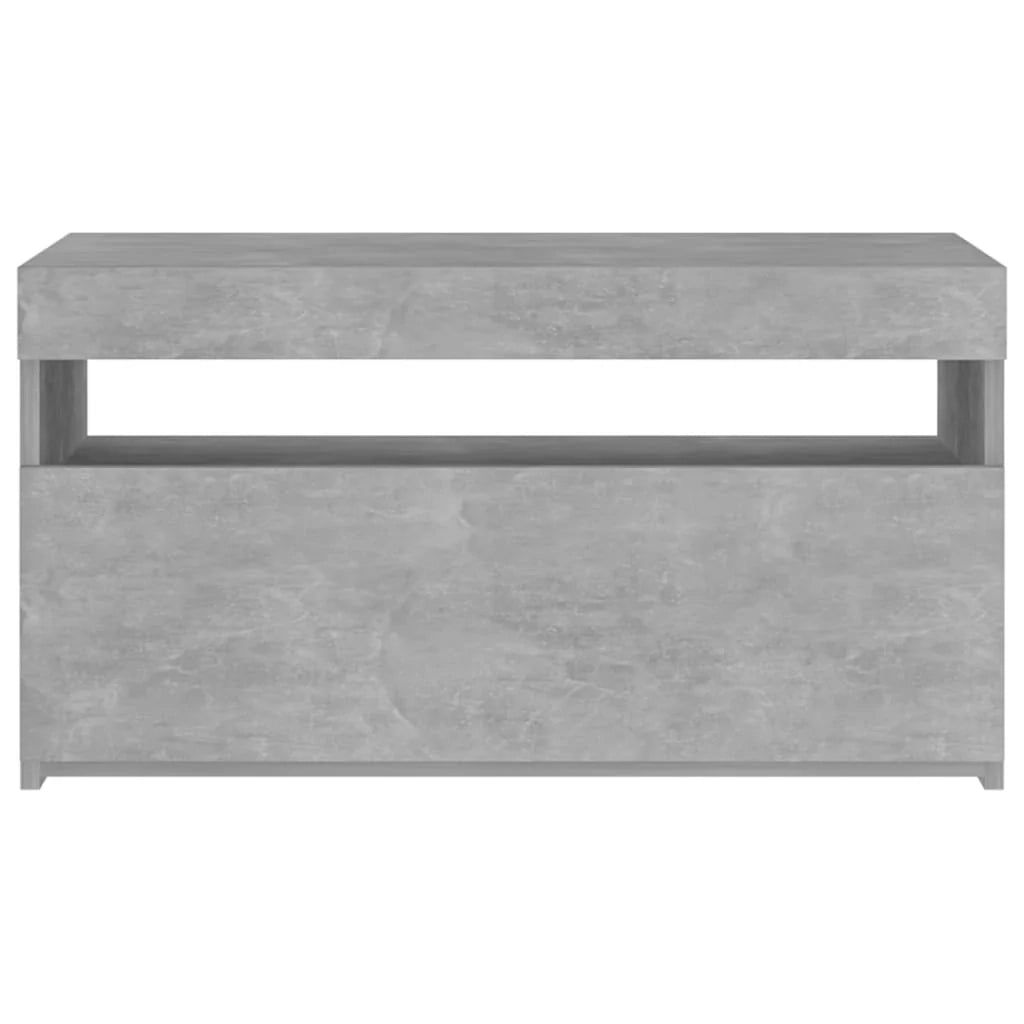 Mobile TV multimediale mensola TV credenza mobile TV per sala da pranzo soggiorno camera da letto con luci LED 75 x 35 x 40 cm grigio 02_0026612