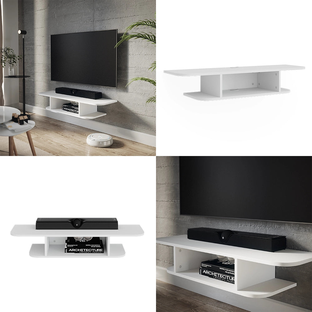 Vicco Mobile tv Bianco 105 x 18.2 cm Scomparti aperti