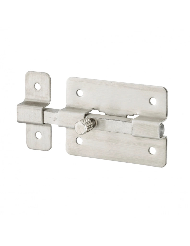 Chiusura a chiavistello per mobili, 50 mm, acciaio inossidabile, chiusura a chiavistello piatto – Serrurerie de Picardie