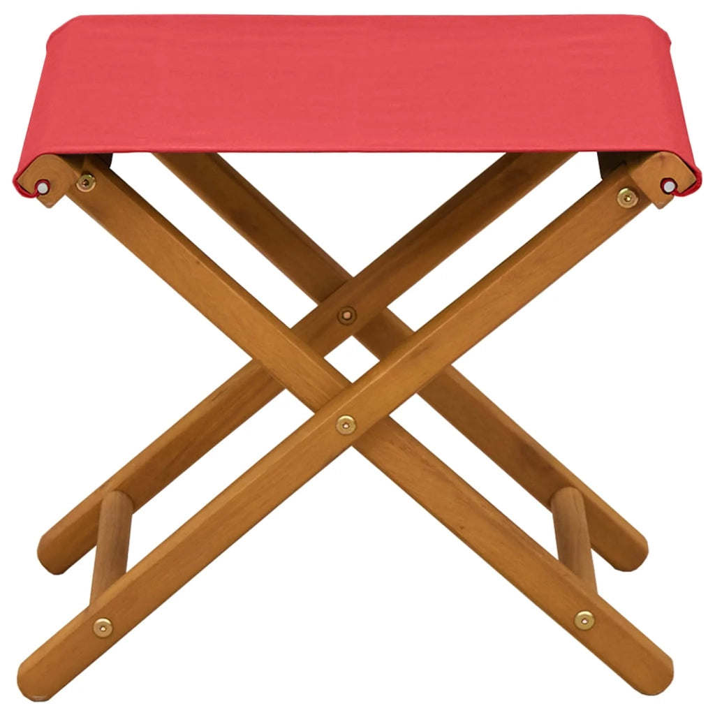 Lettino 2 pcs Legno di Eucalipto Massello Rosso 42024892
