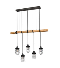 Lampada a Sospensione da Interno a LED in Metallo Nickel Opaco