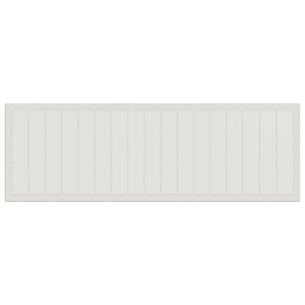 Set da Pranzo per Giardino 14 pz Bianco e Grigio Chiaro PP 3430194