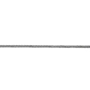 Fune in ferrro zincato Ã˜ 5 mm. con nucleo in fibra tessile 50 mt.