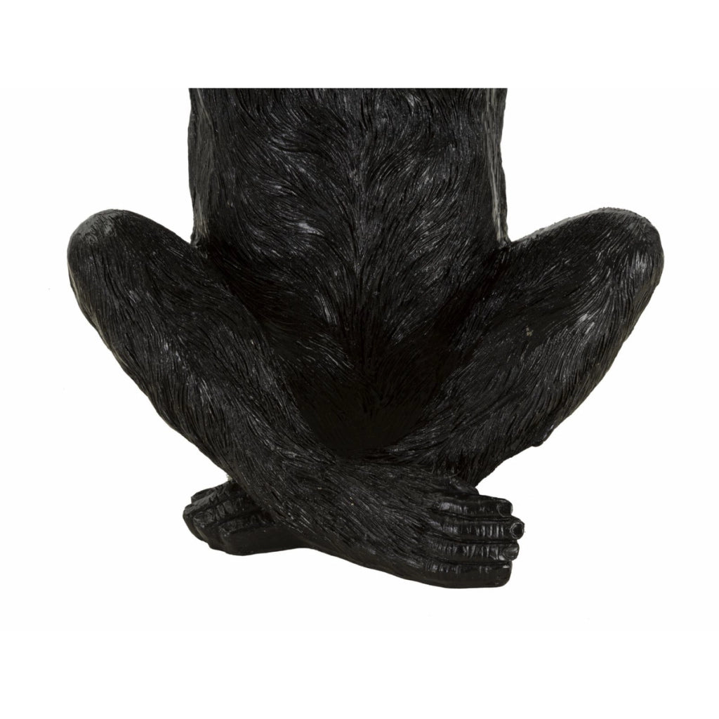 Vassoio Scimmia 10, Nero, Poliresina, 23x23x31,5 cm