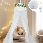 Baldacchino per letto bambino con stanghe e tenda inclusa