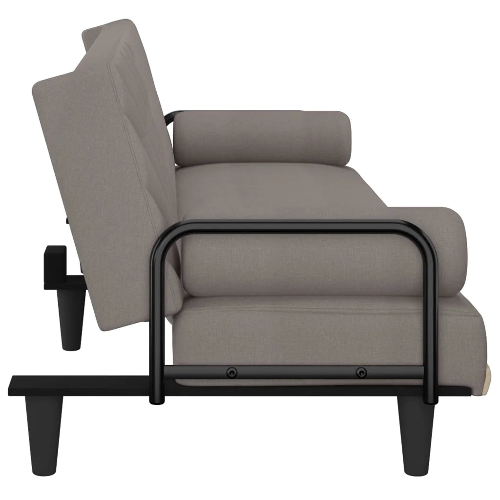 Divano letto | Sof¨¤ letto | Letto singolo con Braccioli Tortora in Tessuto