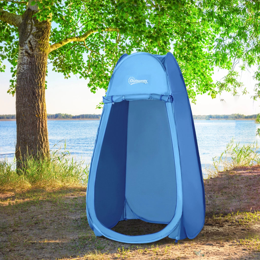 Cabina doccia da esterno ¨C zephmum ¨C blu 100x100x185 cm