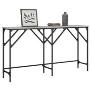 Tavolo Consolle Grigio Sonoma 140x29x75 cm in Legno Multistrato 837760
