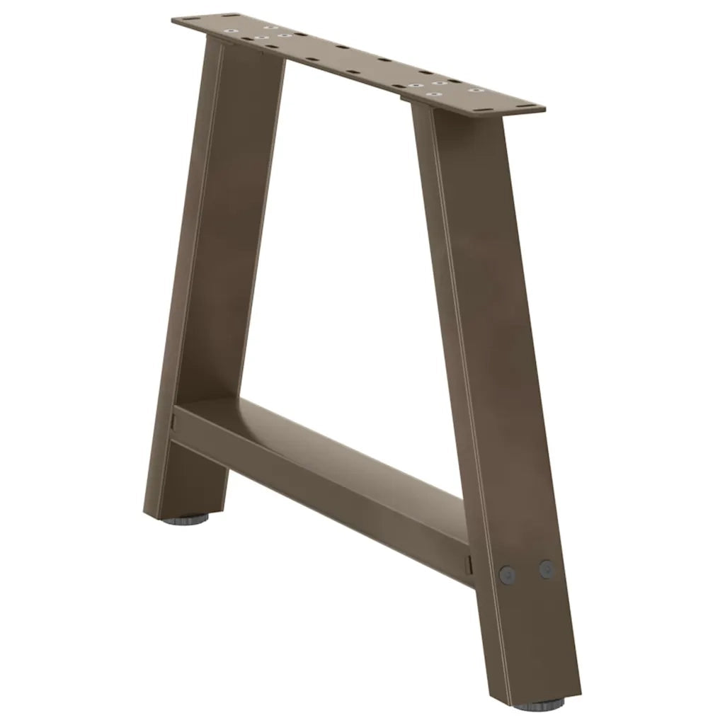 Gambe per Tavolino da Caffè a Forma di A 2 pz 60x(42-43) cm Acciaio 4012839
