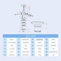 CPA-5000 Filtro a pressione per laghetto con UVC da 11 W integrato Per max 8.000 litri