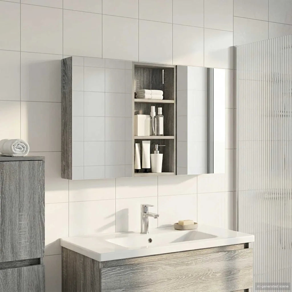 Set di Armadi da Bagno 3 pz 110 x 10,5 x 60,5 cm 3403717