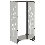 Rastrelliera per Legna da Ardere 40x30x80 cm in Acciaio Inox CFW4253456
