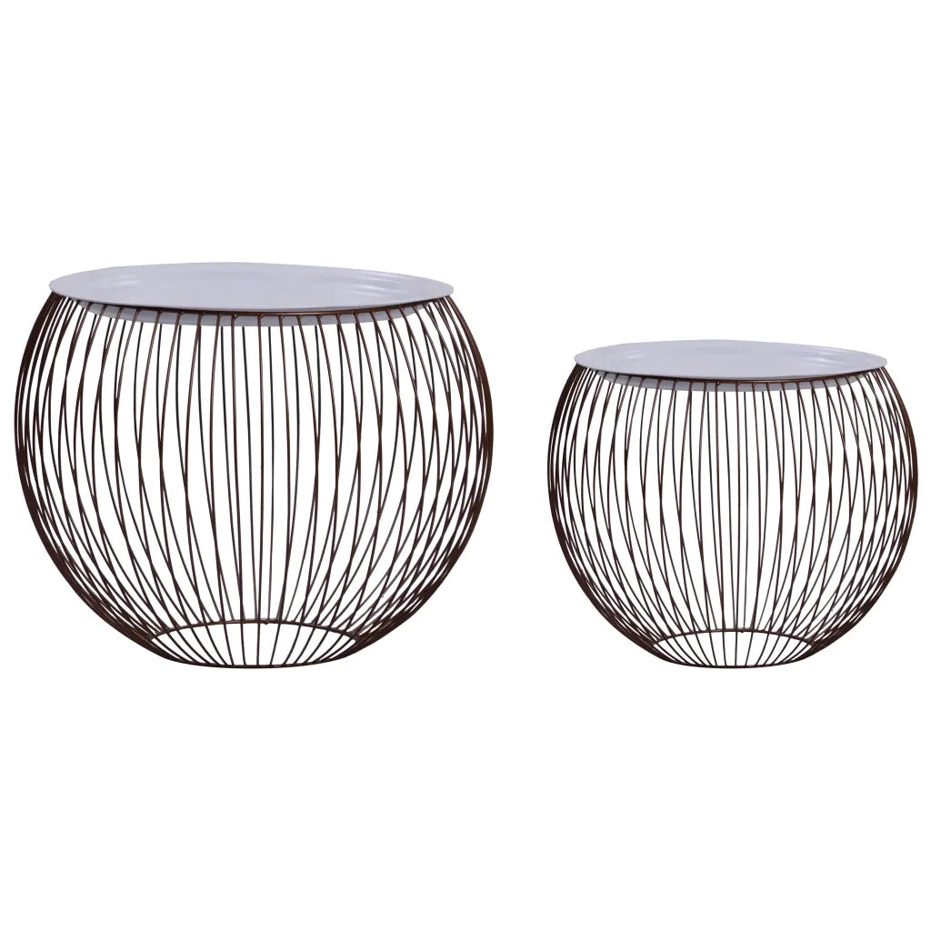Tavolini da CaffÃ¨ 2 pz Oro cod mxl 15190