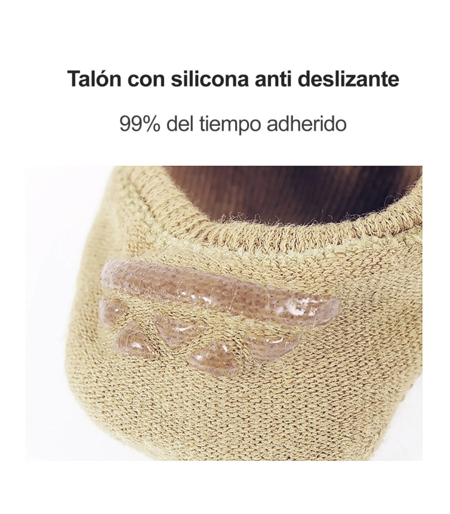 Calzini Invisibili Sottili con Rete Traspirante di Cotone e Intreccio in Canapa | Antiscivolo sul Tallone | Taglie 34–39 EU
