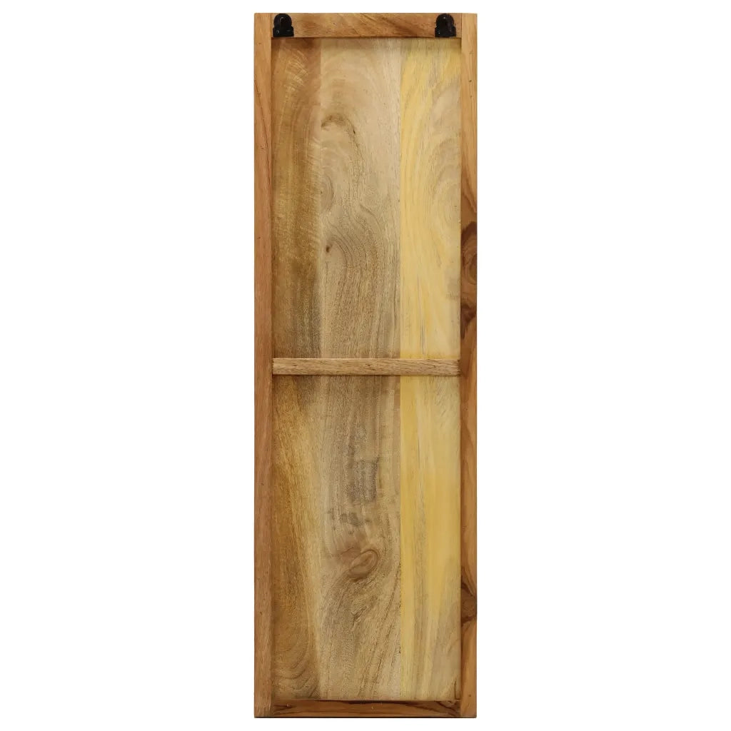 Appendiabiti a Parete 2pz in Legno Massello di Mango 36x110x3cm 246025