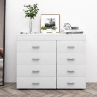 Mobile con Cassetti Cassettiera in Legno per Camera, Cucina, Bagno 90×35×73cm Bianca
