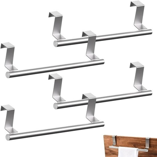 Sostituti di Orecchie per Asciugamani da Appendere senza Forare - Set di 4, Adatto per Porte/Cassetti Porte da Cucina Bagno
