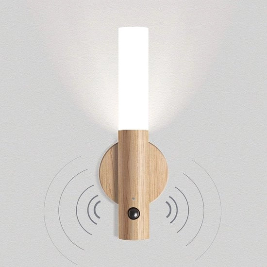 Lampada a LED senza fili con sensore di movimento - Ricaricabile e fissaggio magnetico per interni ed esterni
