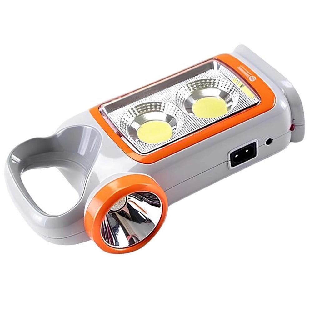 Torcia 16 LED 1W Ricaricabile e Solare Multifunzione Bianco Avizar