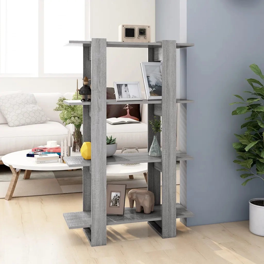 Libreria/Divisorio Grigio Sonoma 80x30x123,5 cm 813576