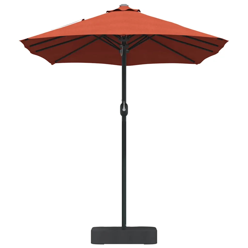 Ombrello da giardino-Ombrellone da spiaggia Terracotta 385 x 209 x 244 cm