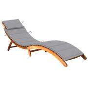 Sdraio sdraio prendisole lettino da giardino terrazza mobili da esterno con cuscino legno massello di acacia 02_0012395