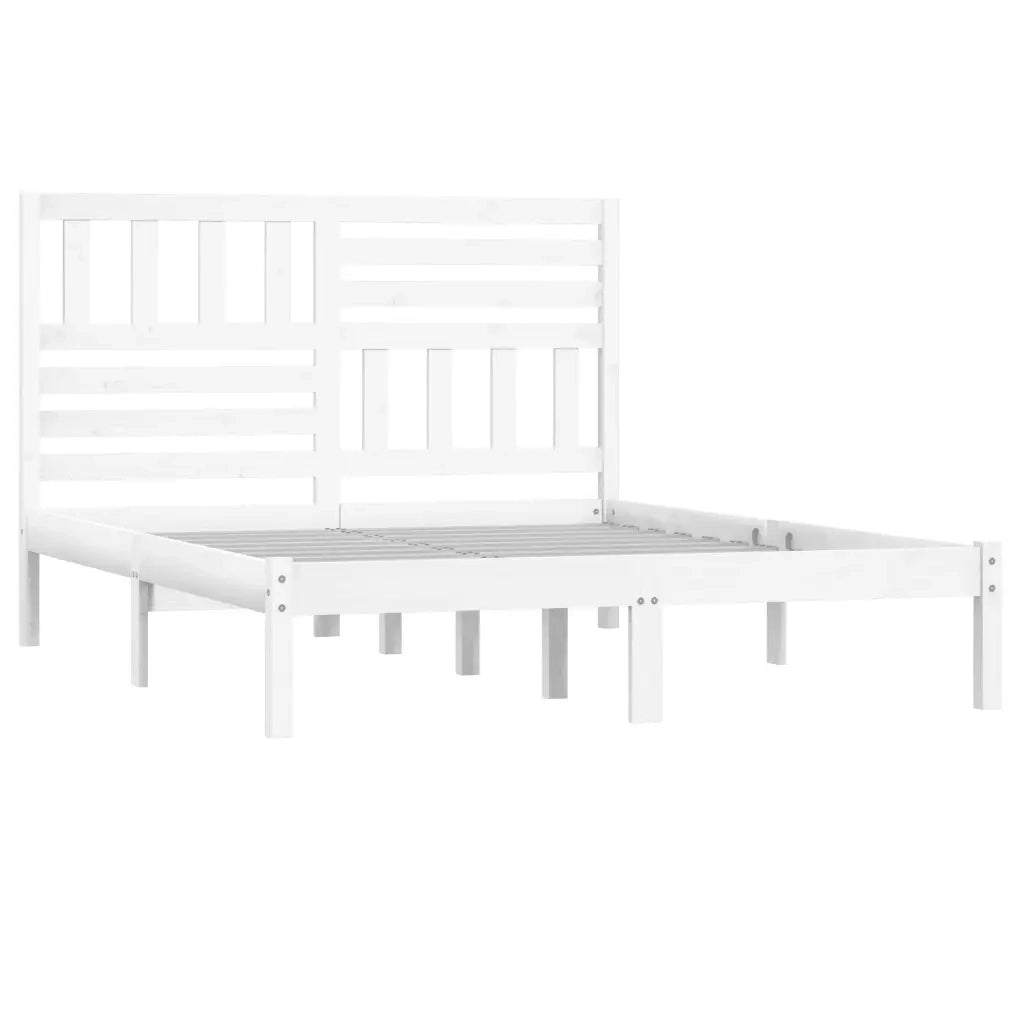 Giroletto Bianco in Legno Massello di Pino 140x190 cm 3101004
