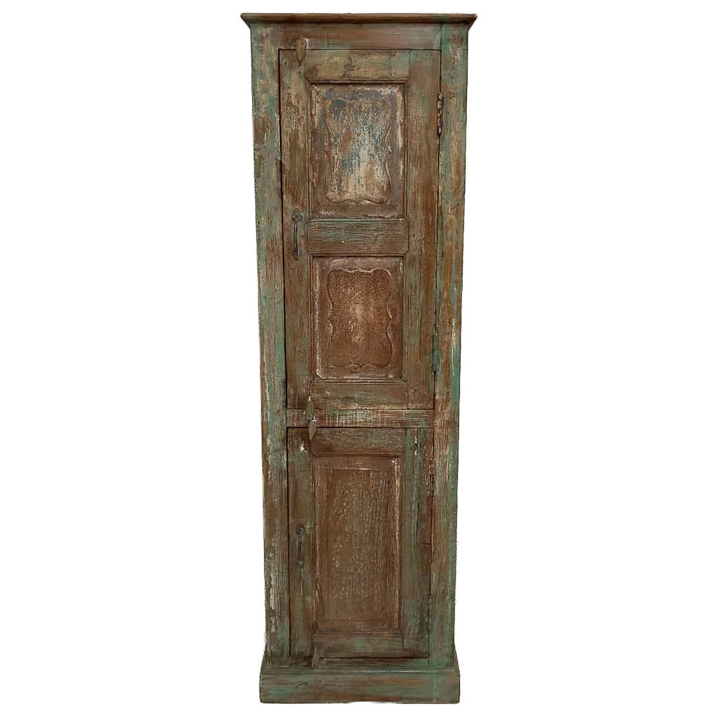 Credenziale in legno artigianale 57x36x193h cm