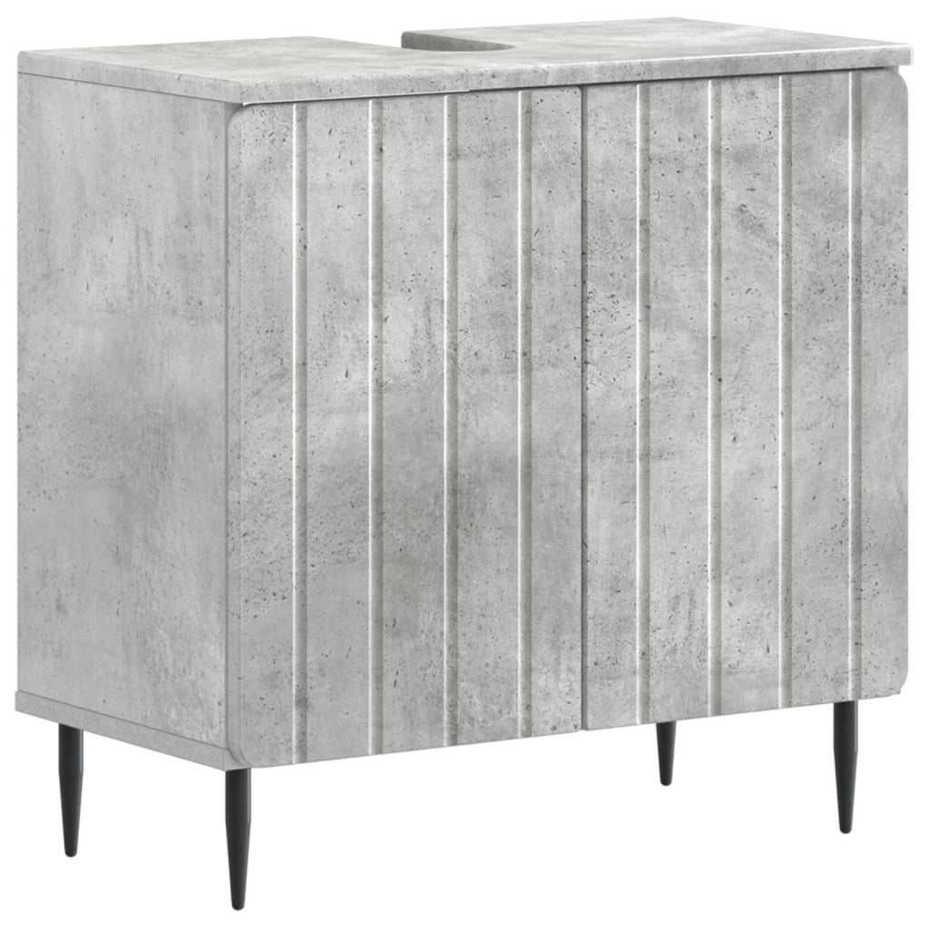 Armadio per Lavabo da Bagno ZWOLLE Grigio Cemento 896348